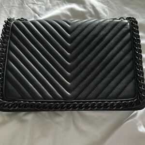 Aldo faux leather oversized clutch purse